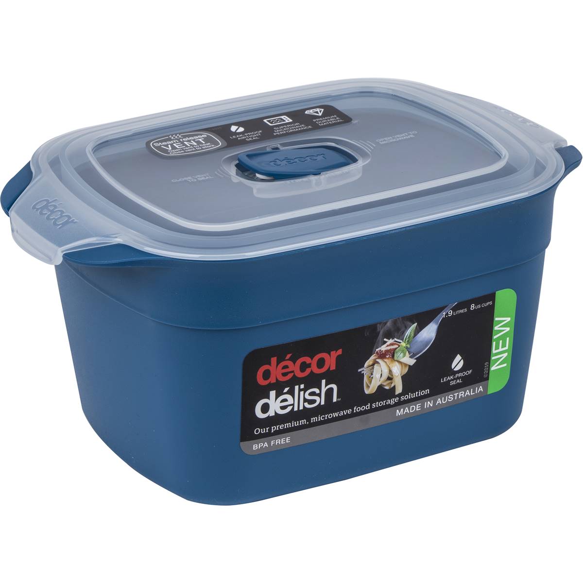 Decor Delish Large Container Oblong 1.9l Woolworths