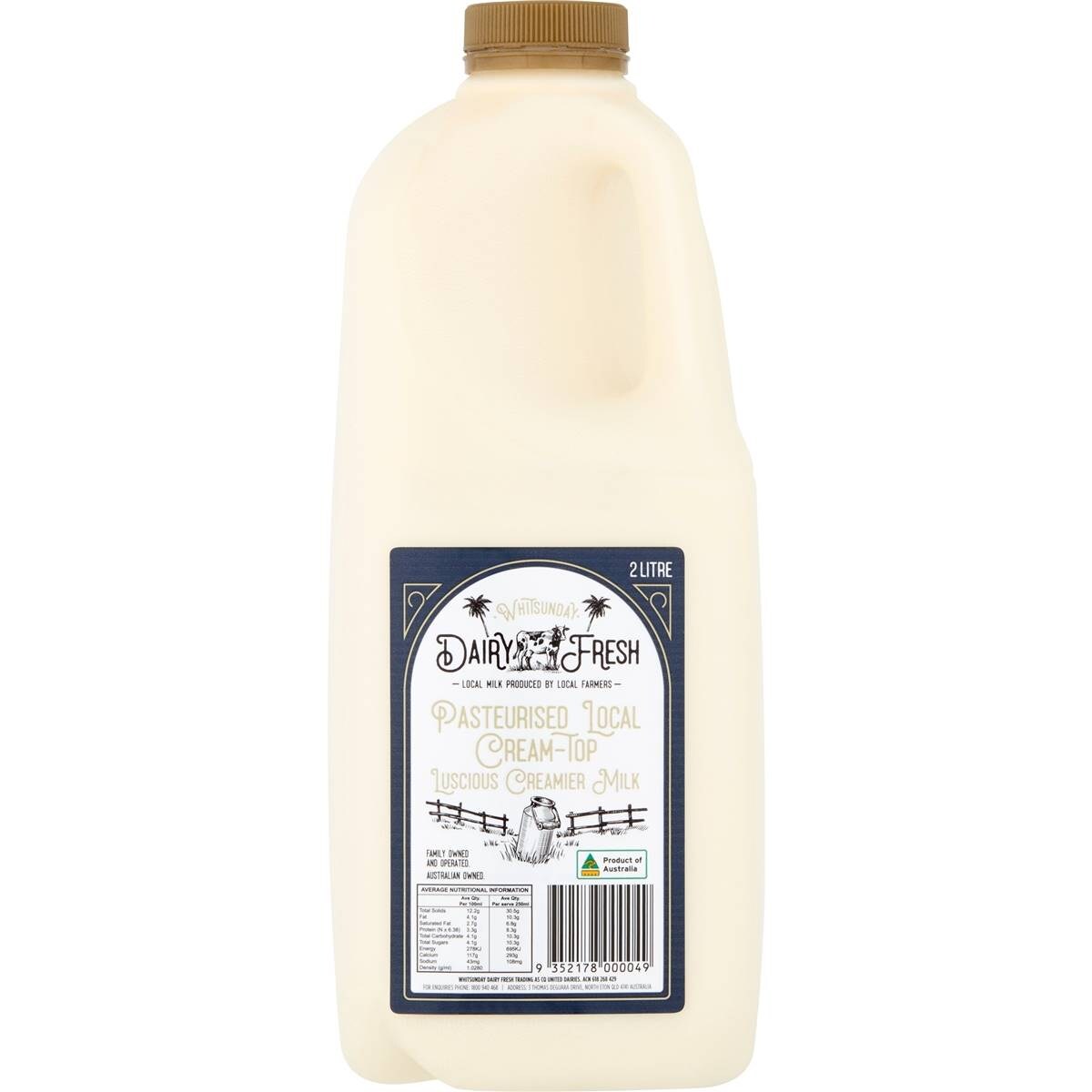 Dairy Fresh Whitsunday Creamtop Milk 2l Woolworths