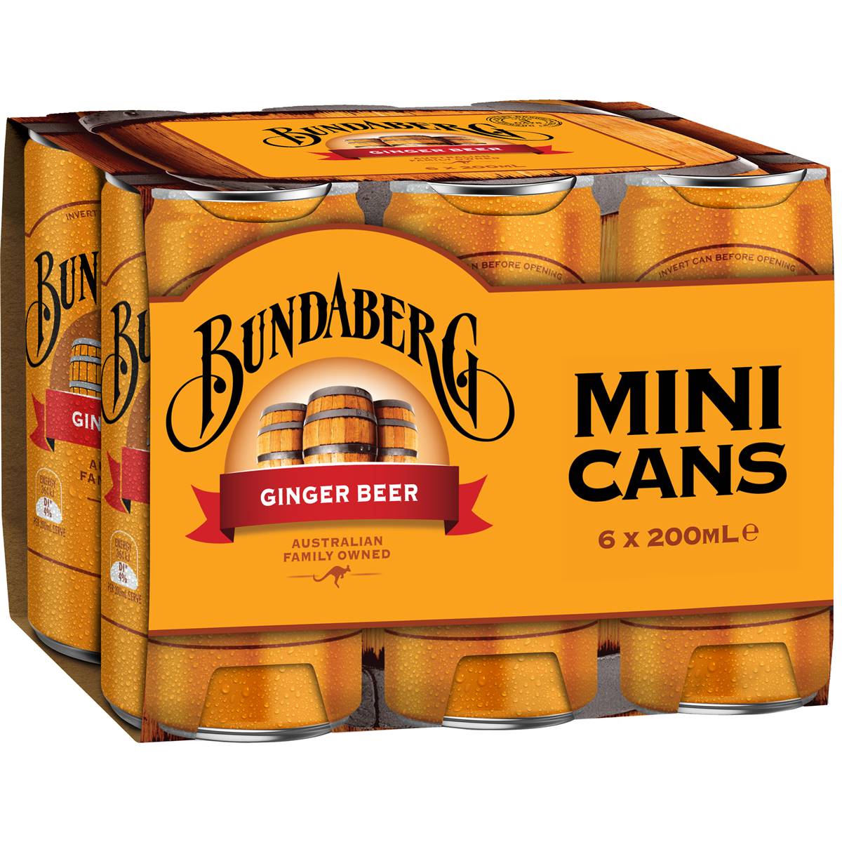 Bundaberg Ginger Can 200ml Pack | Woolworths