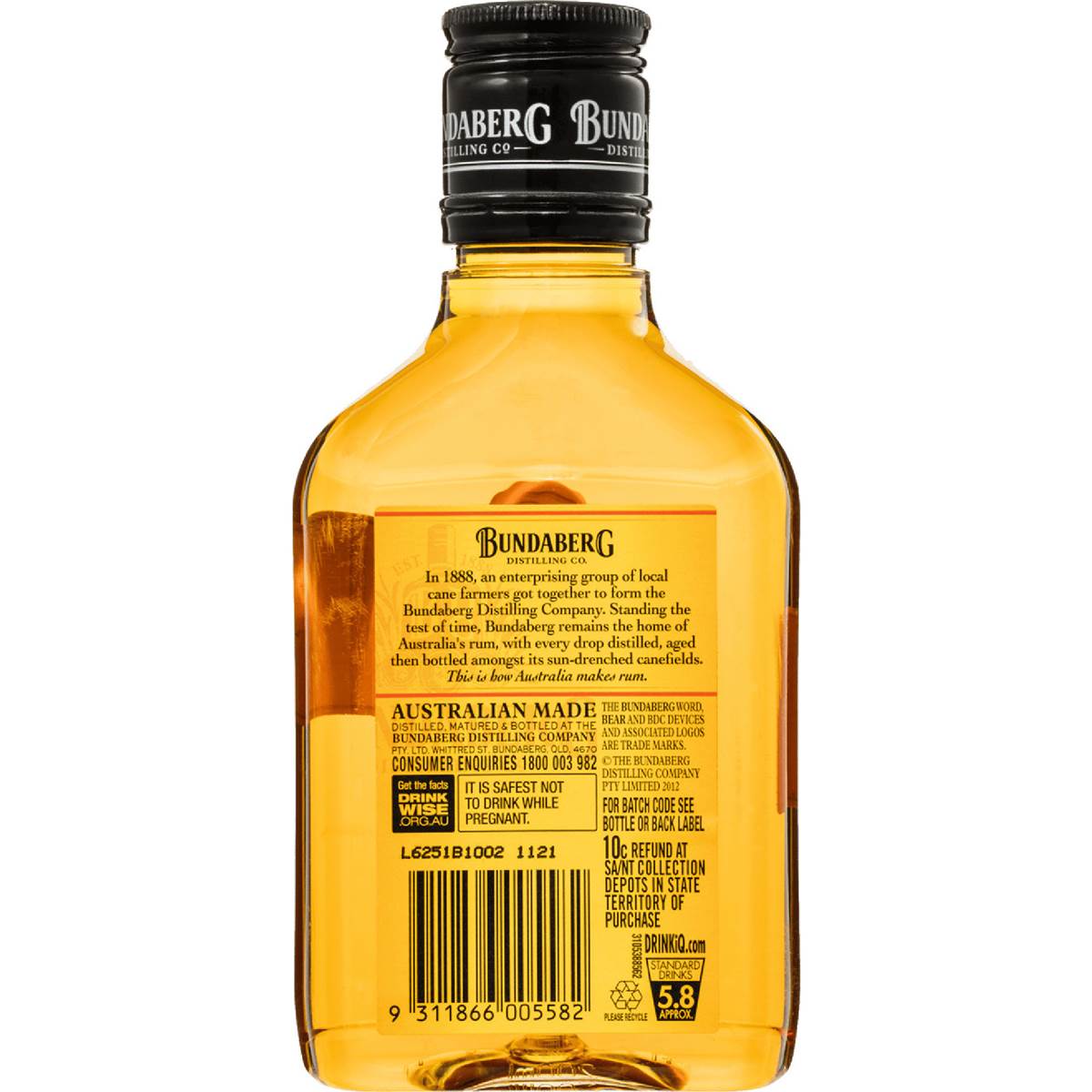 Bundaberg Underproof Rum 200ml Woolworths
