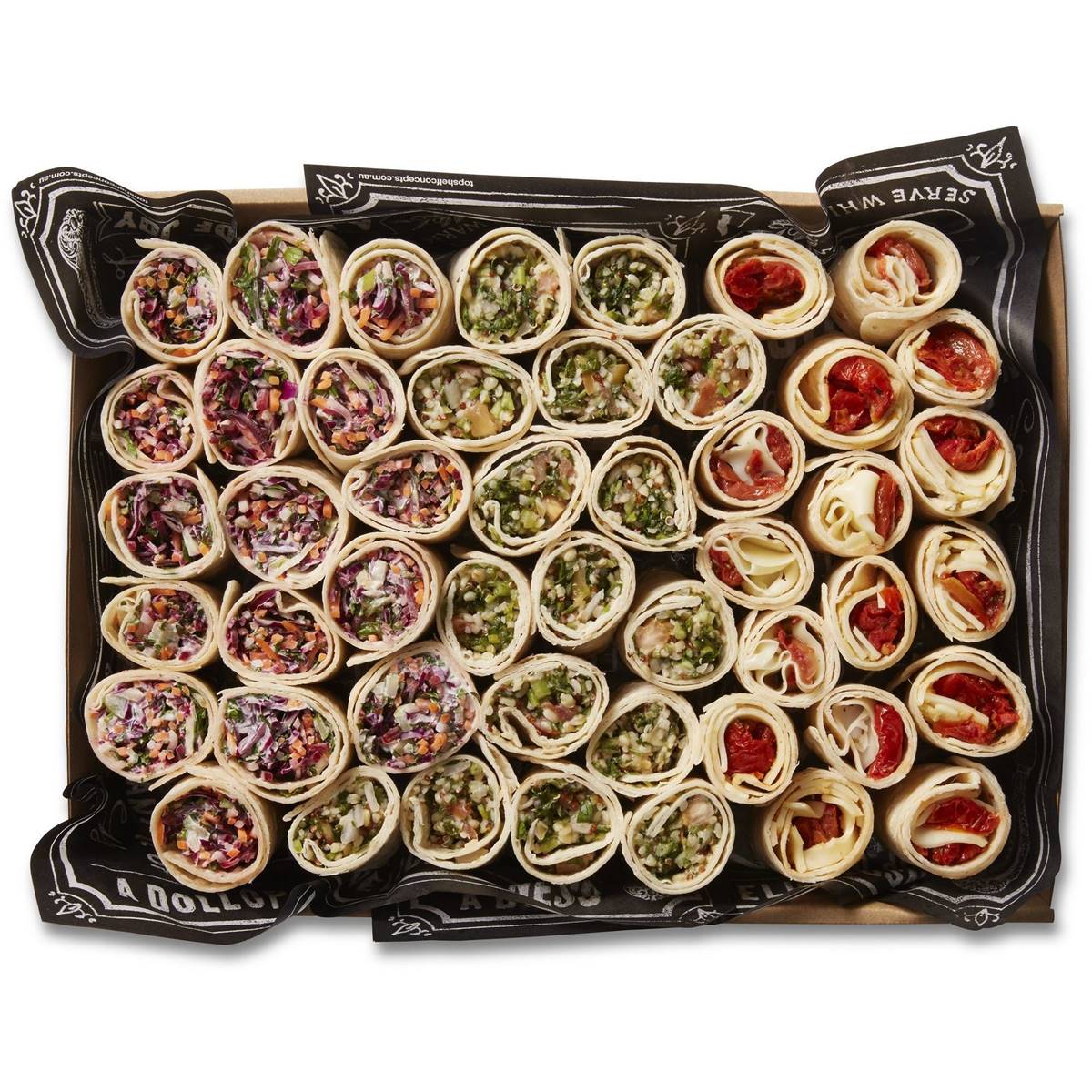 Absolutely Wrapped Vegetarian Platter