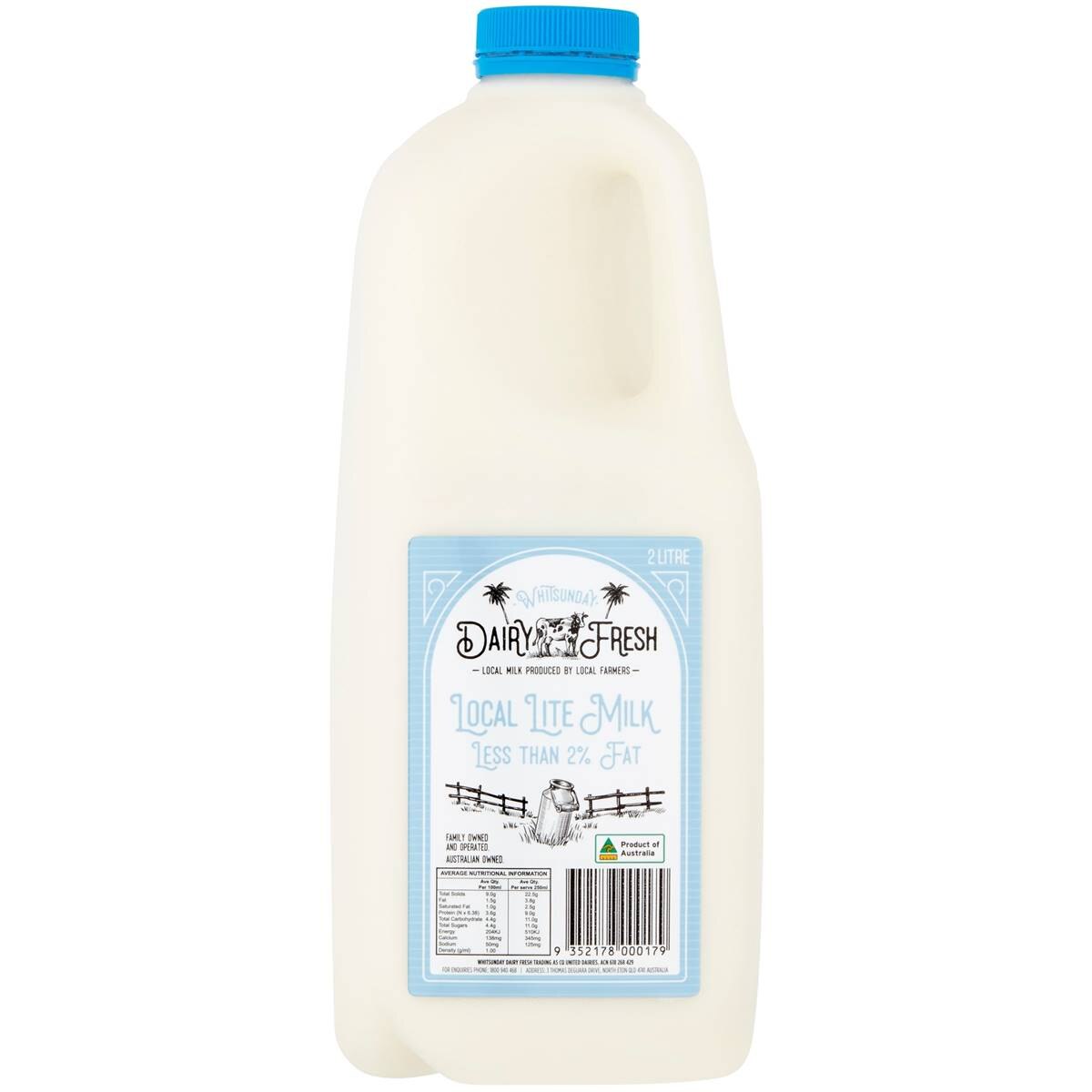 Dairy Fresh Whitsunday Lite Milk 2l | Woolworths