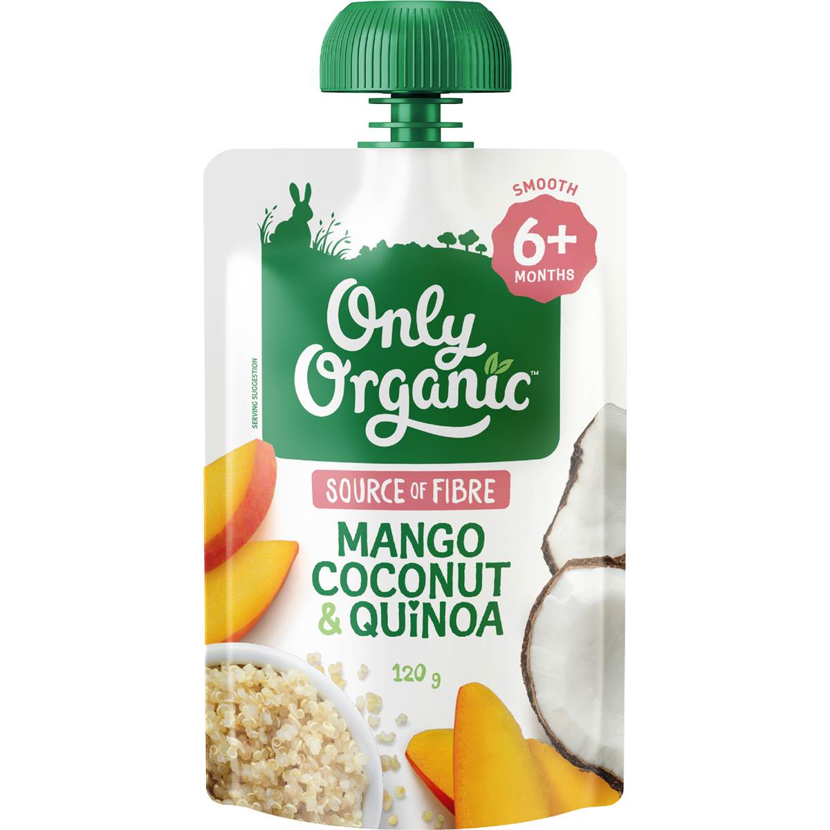 Only Organic Mango Coconut & Quinoa 120g
