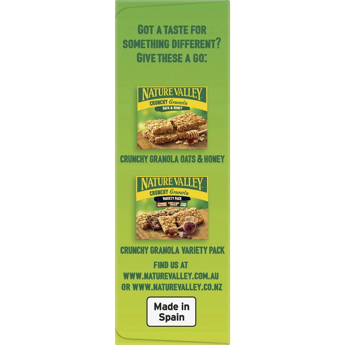 Nature Valley Crunchy Canadian Maple Syrup Granola Bars 6 Pack Woolworths