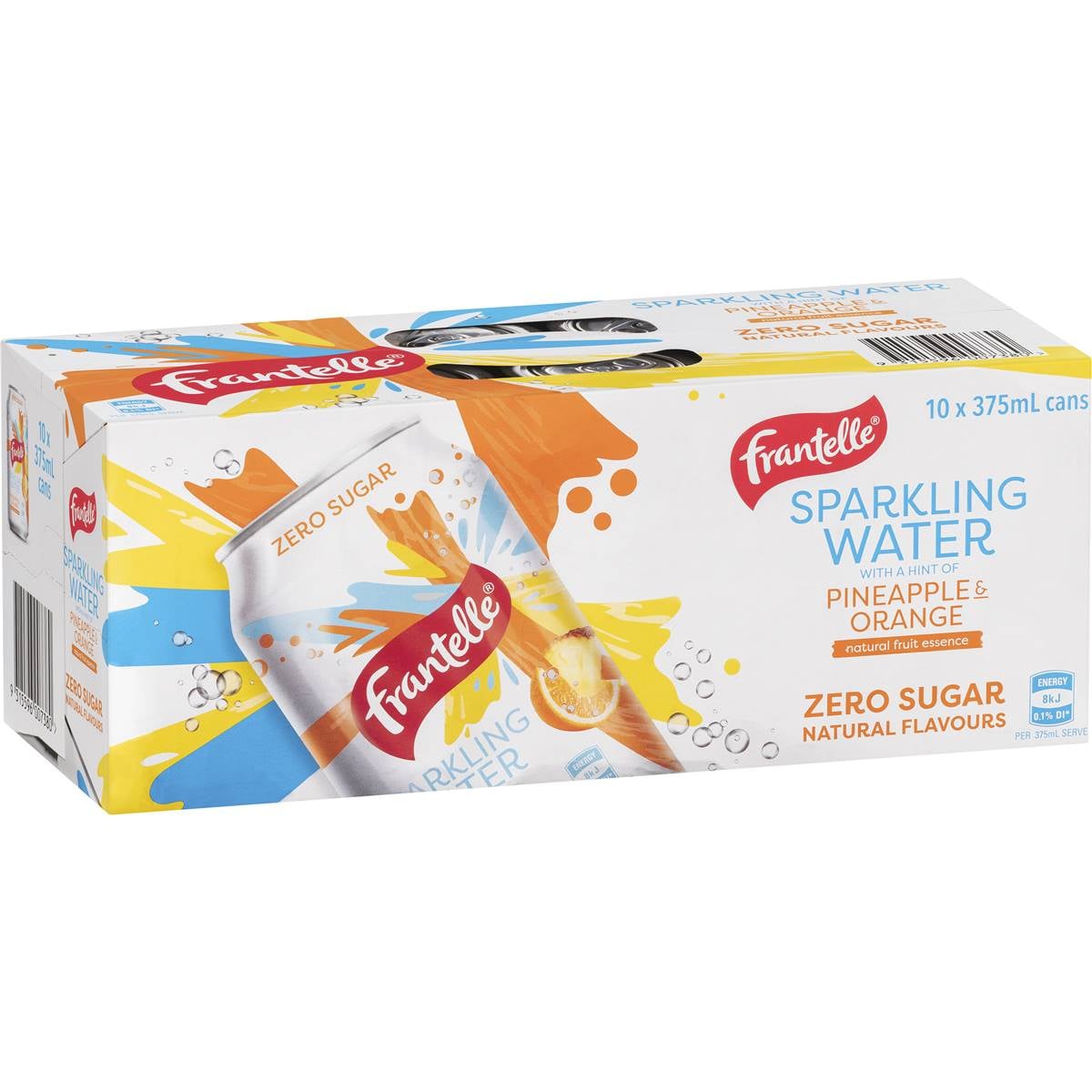 Calories in Frantelle Sparkling Water Tropical Passionfruit Cans calcount