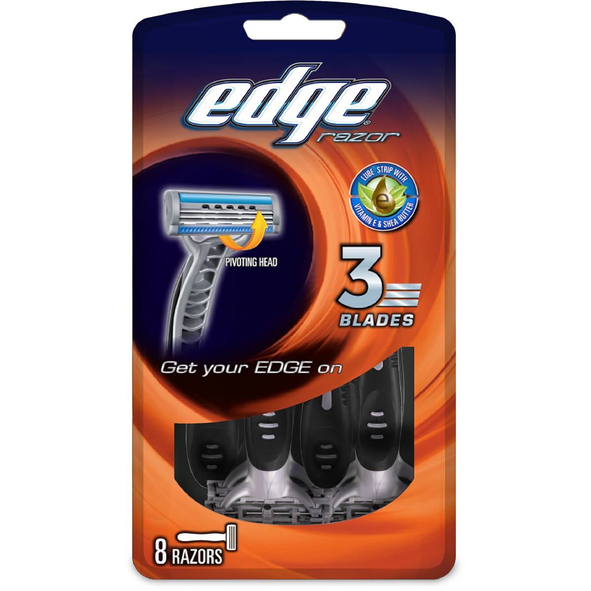 Edge Mens 3 Blade Disposable 8 Pack Woolworths
