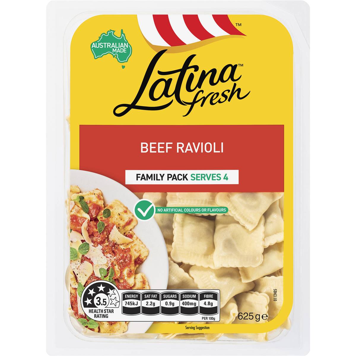 Latina Fresh Beef Ravioli 625g Woolworths