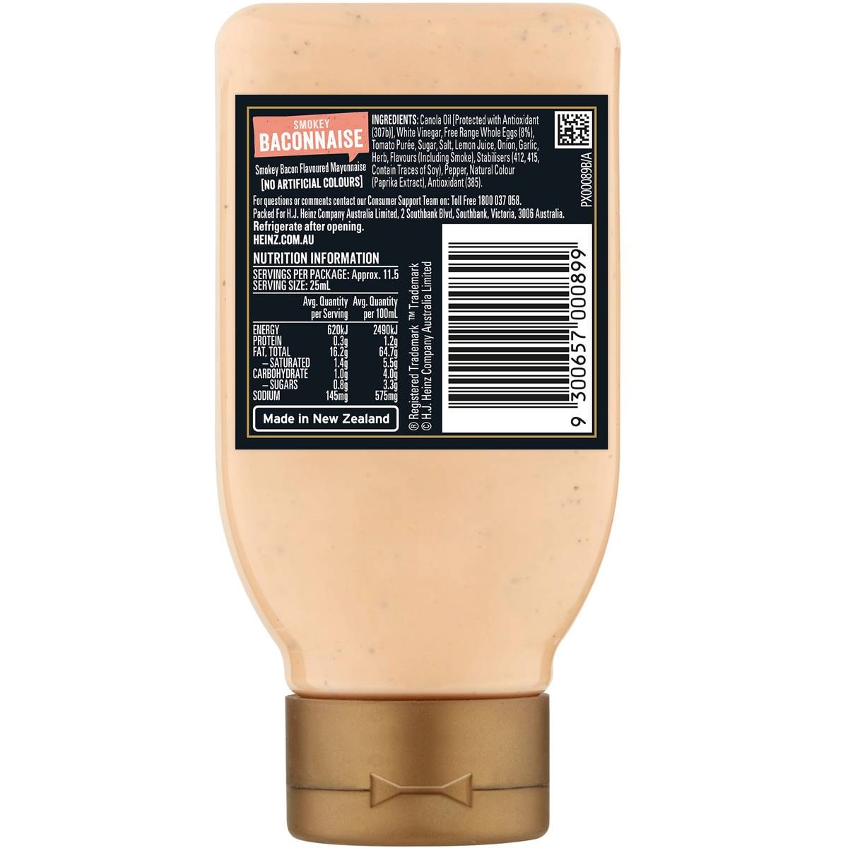 Heinz Seriously Good Mayonnaise Smokey Baconnaise Mayo 295ml Woolworths