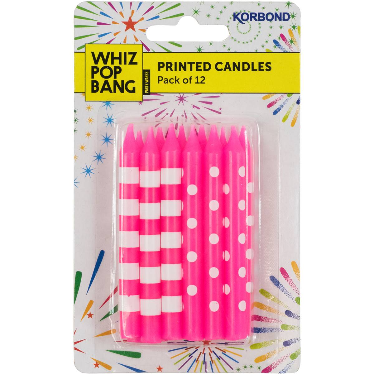 Korbond Party Candles Polka Dot 12 Pack Woolworths