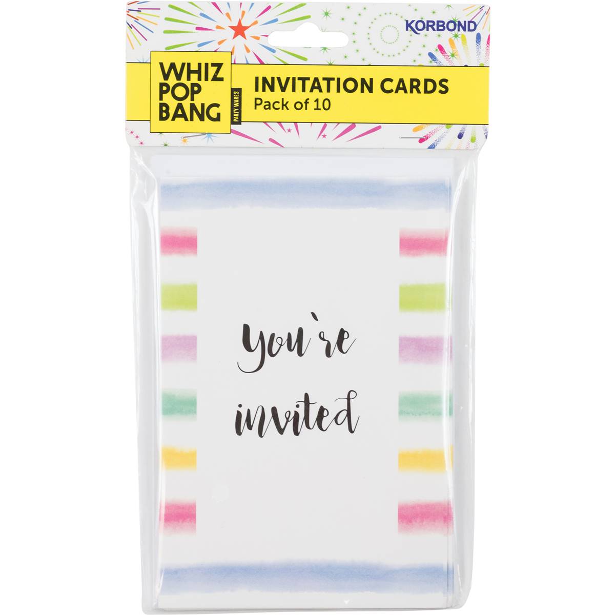 Korbond Invitation Cards 10 Pack Woolworths