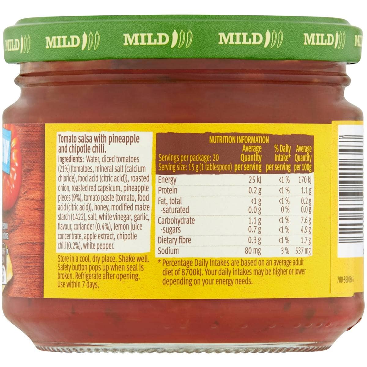 Old El Paso Smoky Chipotle Dip 312g Woolworths