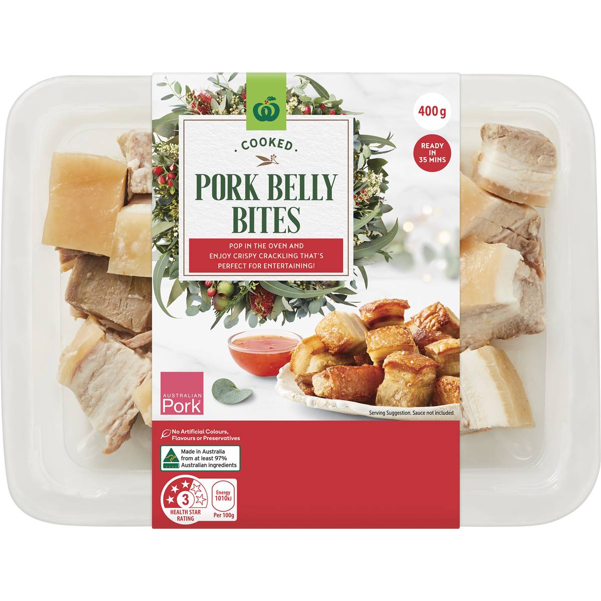 Woolworths Cooked Pork Belly Bites 400g Woolworths