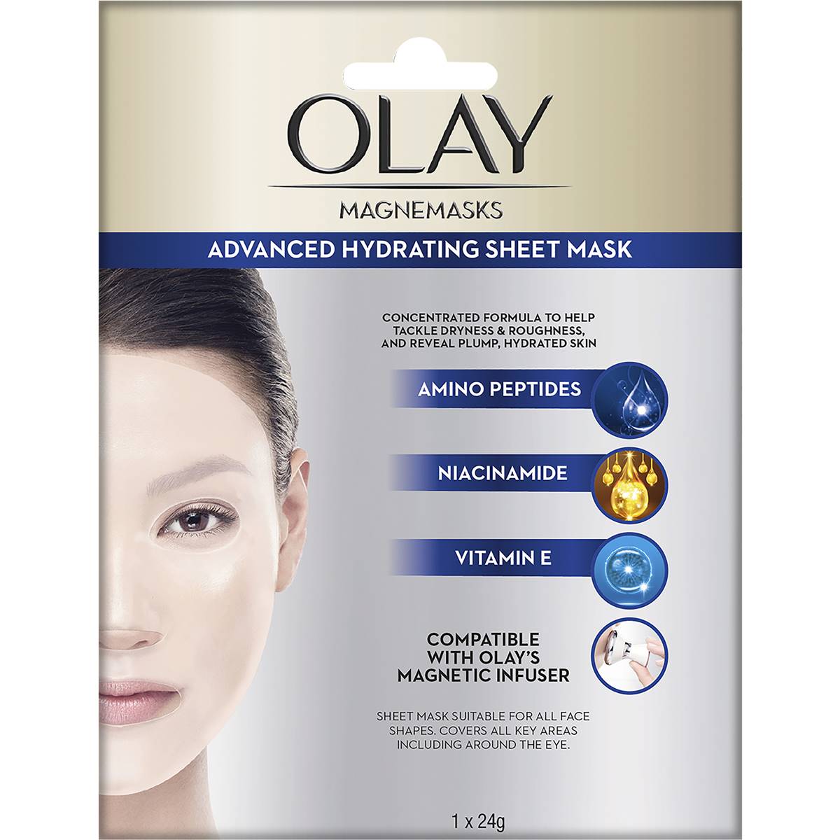 Olay Magnemasks Hydrating Sheet Mask Each Woolworths