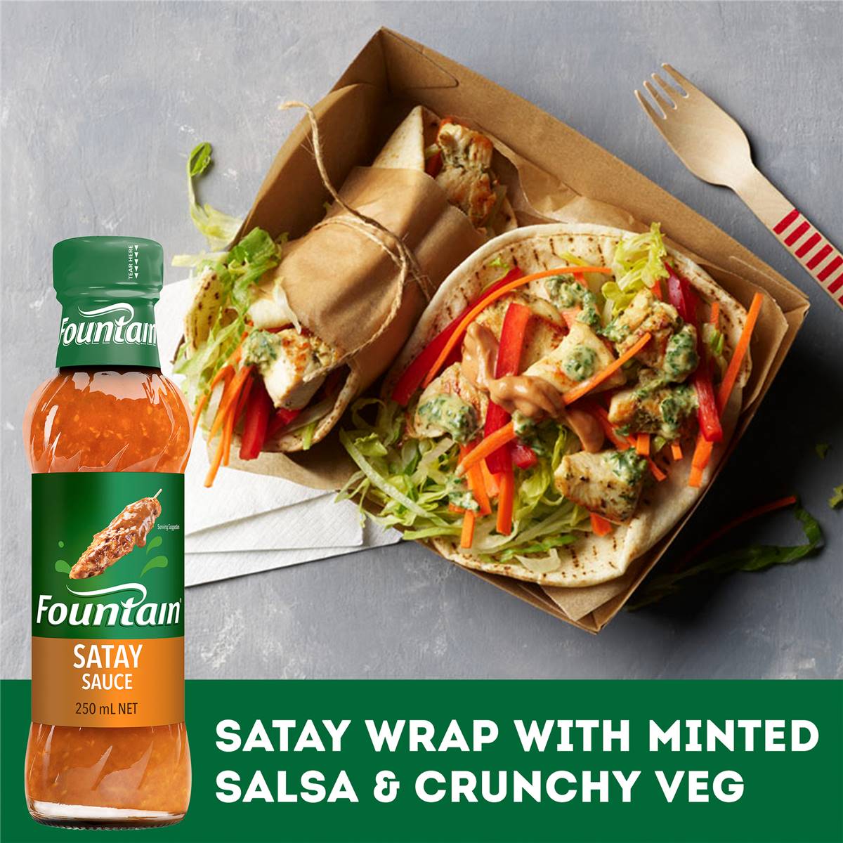 Fountain Satay Sauce 250ml Woolworths