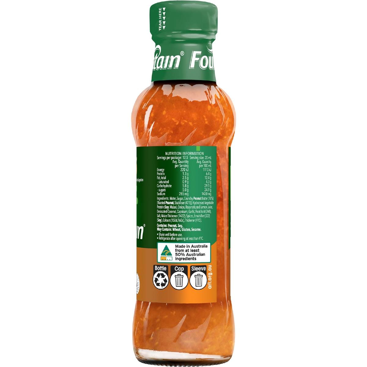 Fountain Satay Sauce 250ml Woolworths