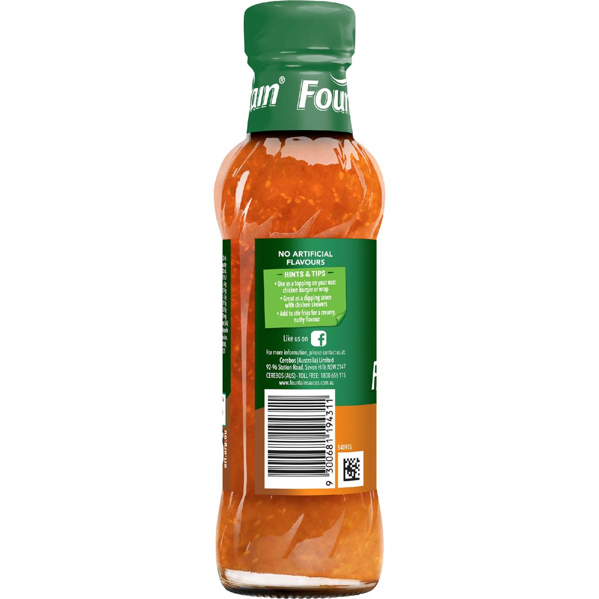 Fountain Satay Sauce 250ml Woolworths