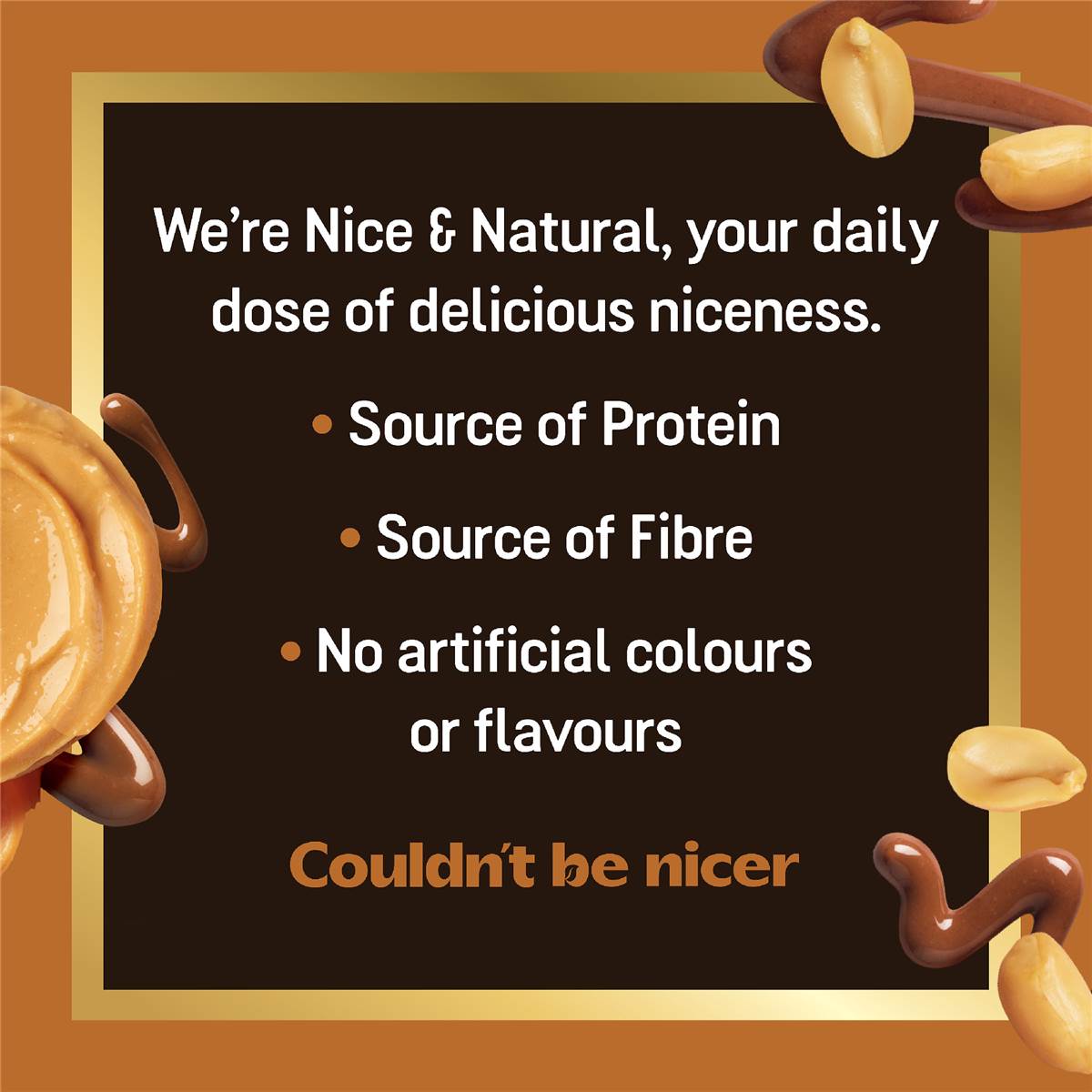 Nice & Natural Nut Butter Bars Peanut Butter With Milk Choc 5 Pack
