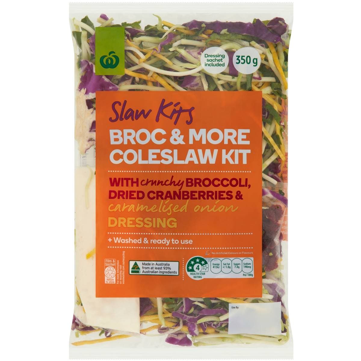 Woolworths Broccoli Slaw Kit 350g Woolworths