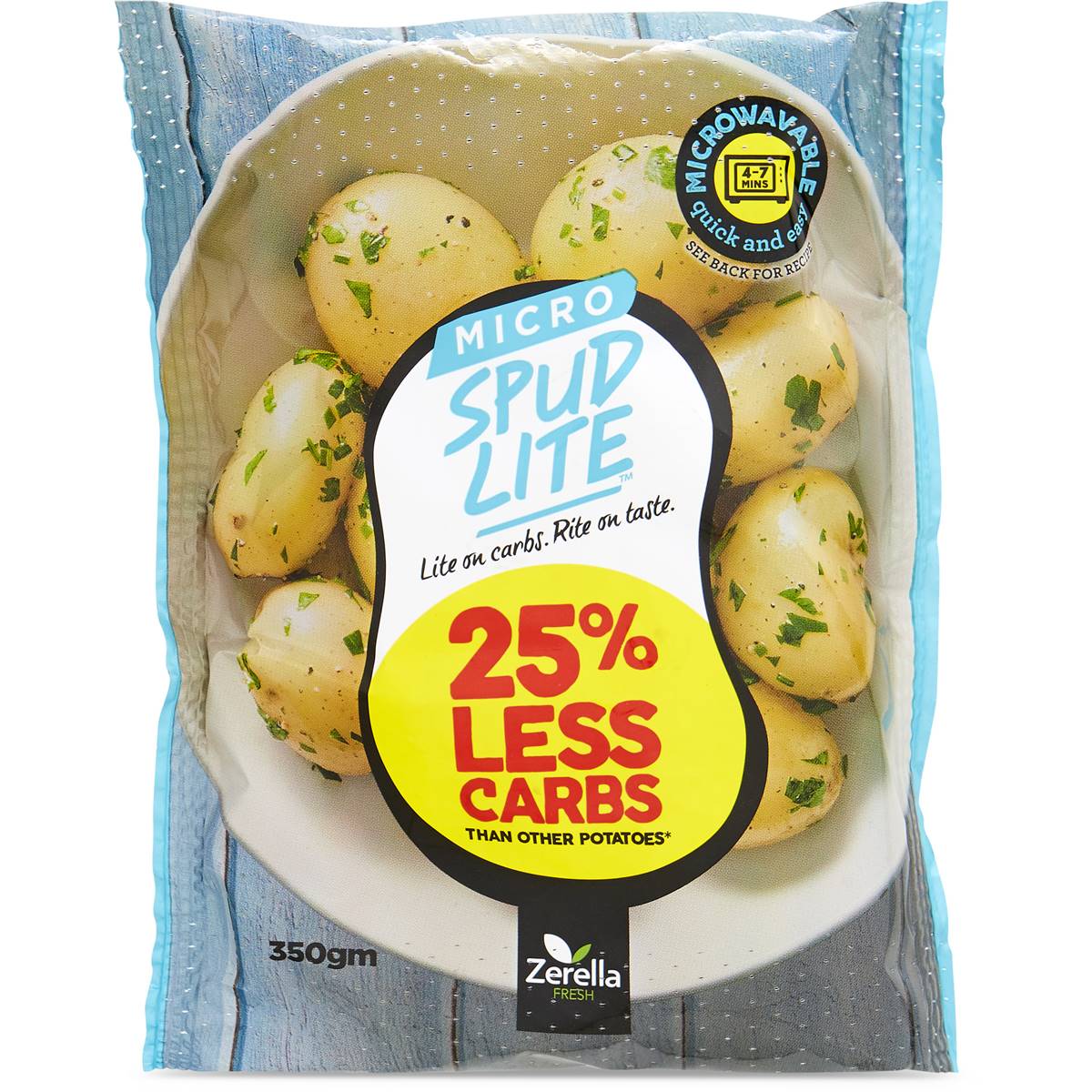 Zerella Fresh Zerella Fresh Micro Spud Lite Microwavable Bag 350g 