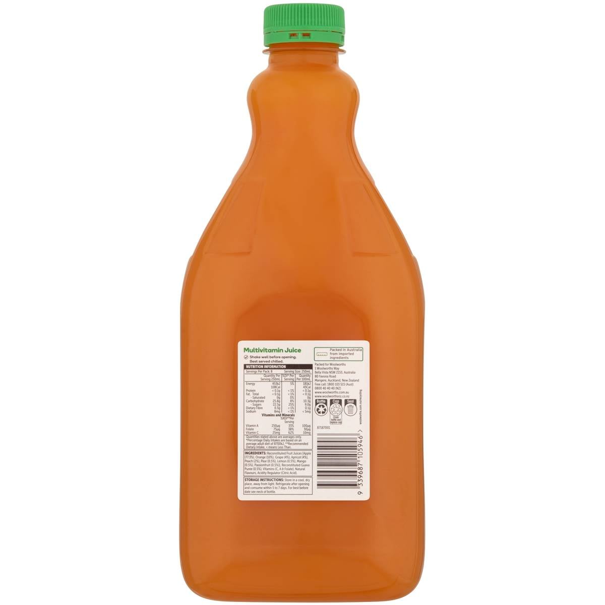 Woolworths Multivitamin Juice 2l Woolworths