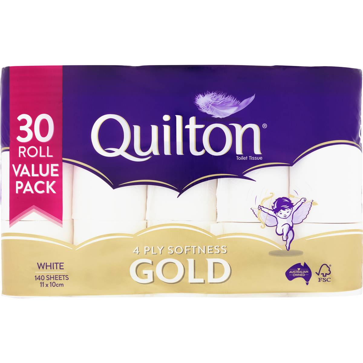 Quilton Gold 4 Ply Toilet Tissue Tissue 30 Pack | Woolworths