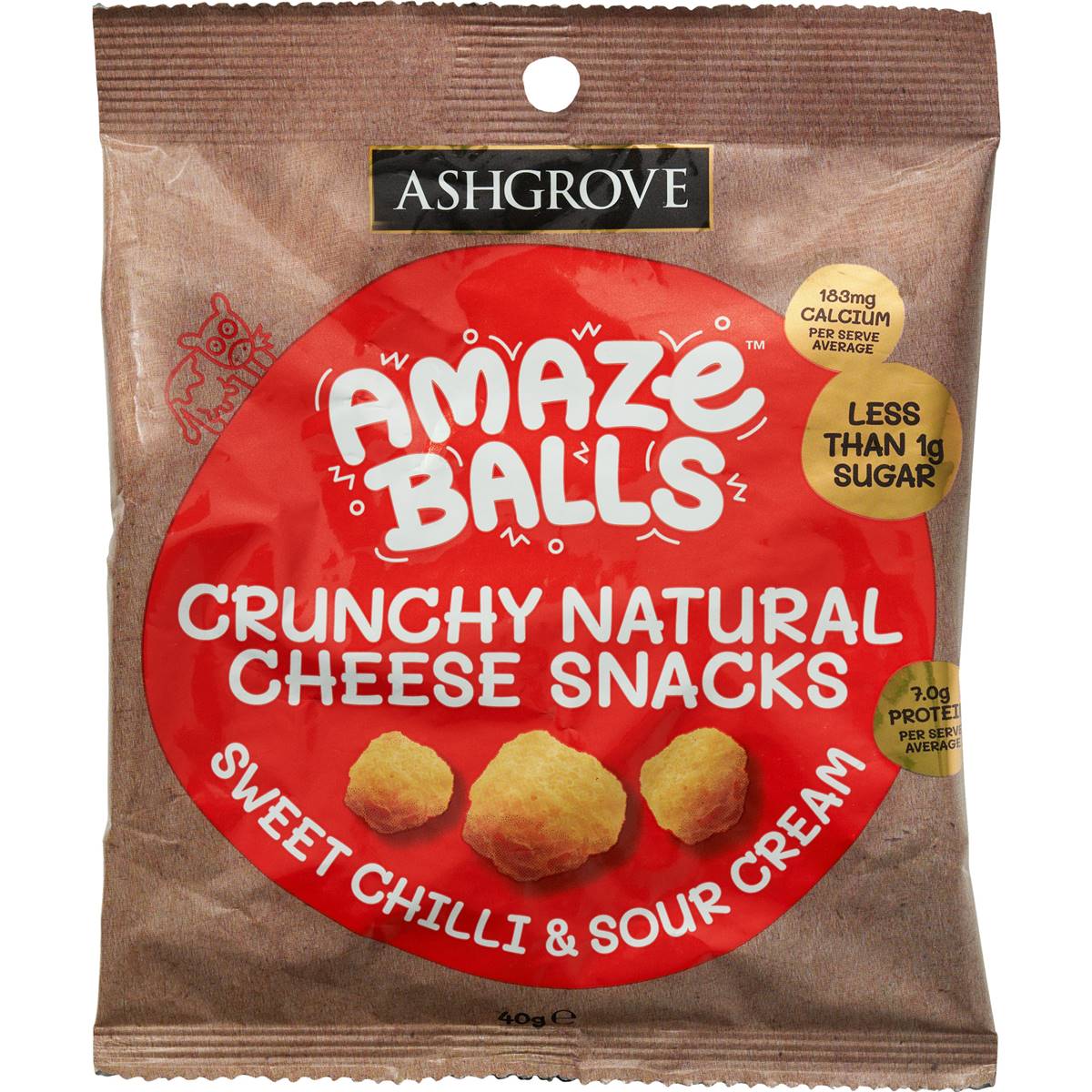 Amazeballs Sweet Chilli & Sour Cream Cheese Snack