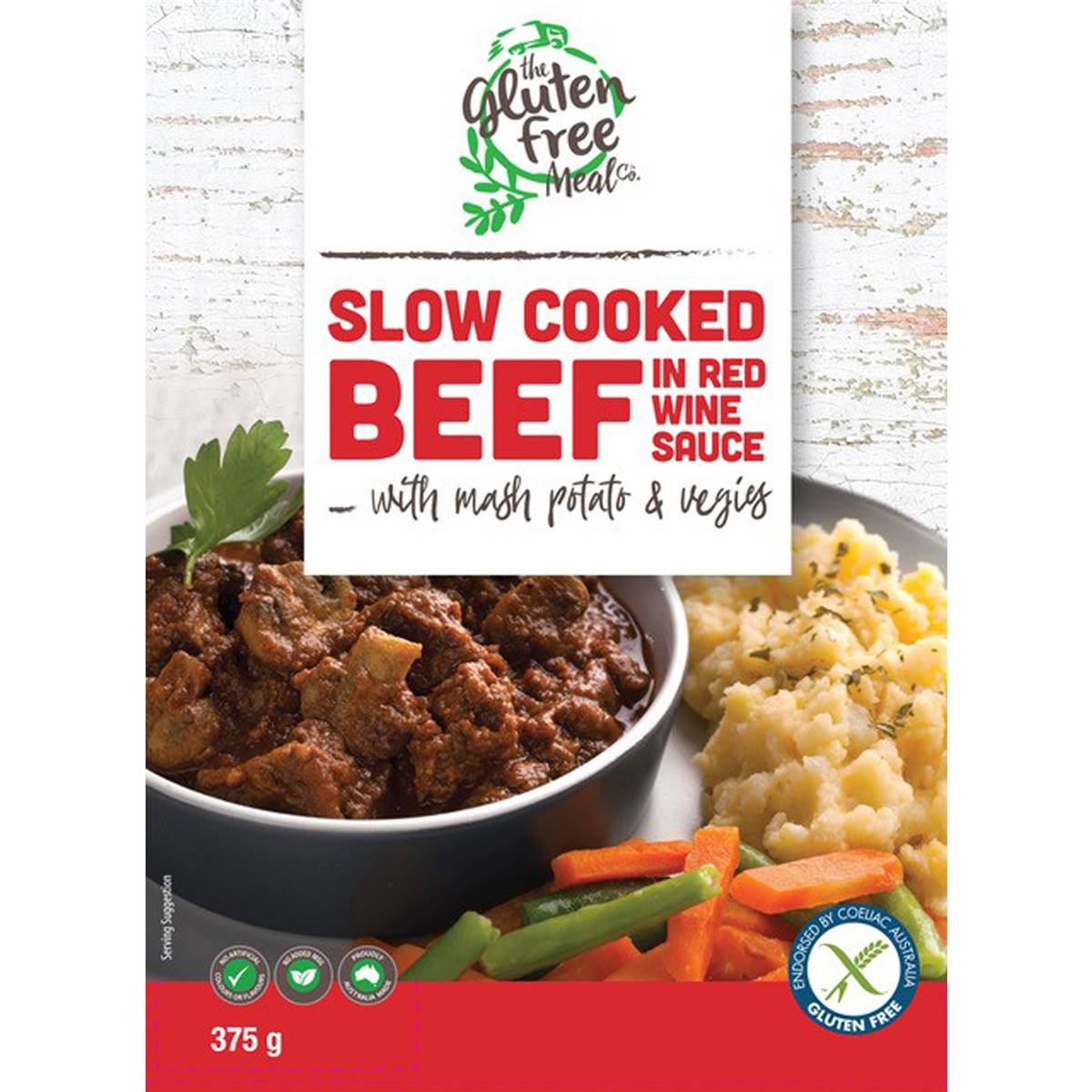 The Gluten Free Meal Co Slow Cooked Beef In Red Wine Sauce