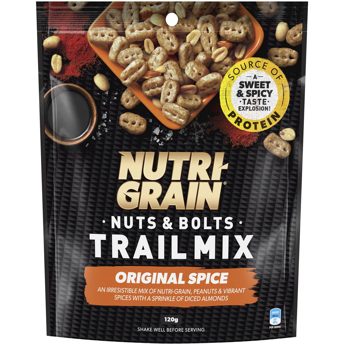 Kellogg s Nutri grain Nuts Bolts Spice Trail Mix 120g Woolworths