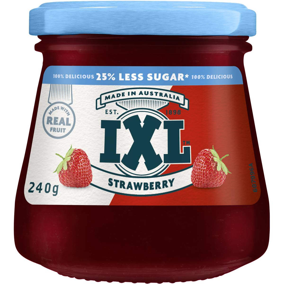 Ixl Jam Reduced Sugar Strawberry 240g | Woolworths