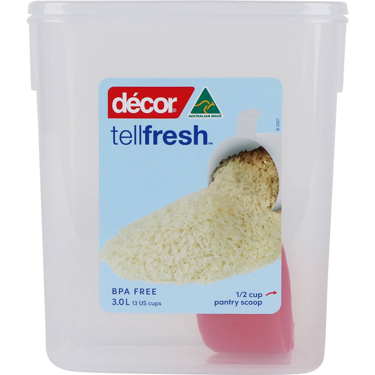 Decor Tellfresh Pantry Container, Oblong 3l Woolworths