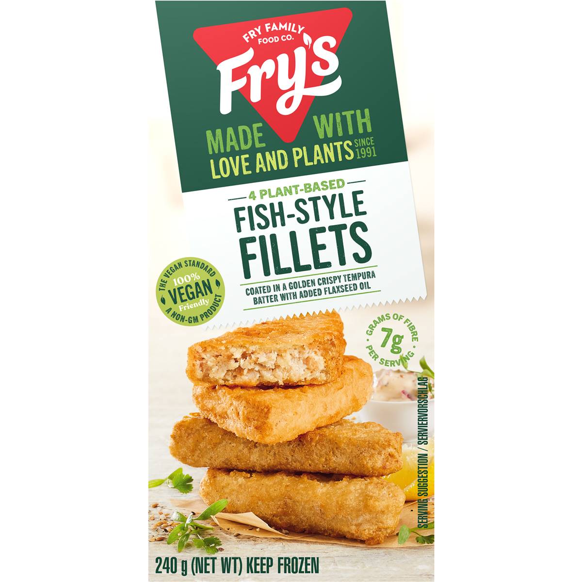 Fry's Vegan Fishless Fillet 240g | Woolworths