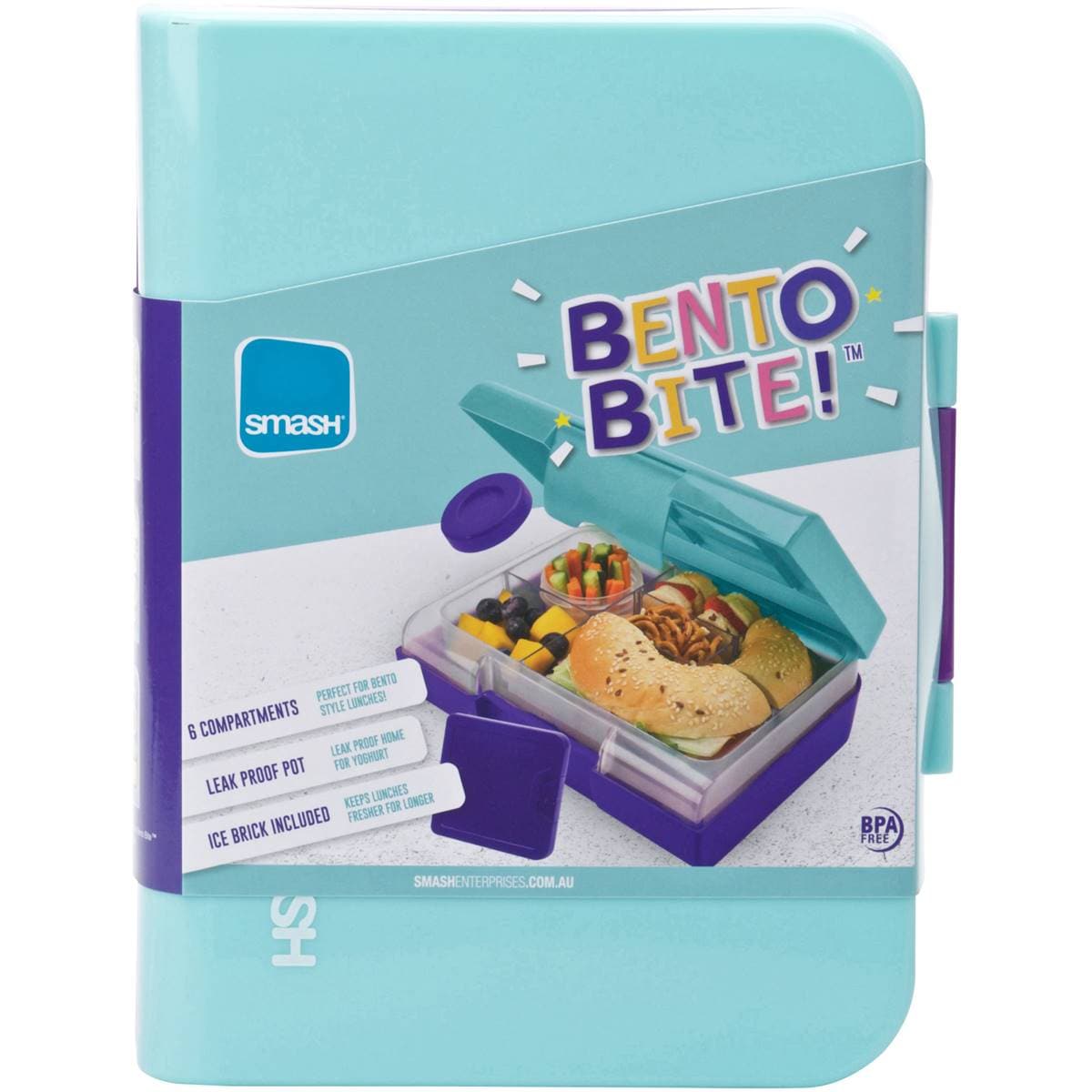 Smash Bento Bite Lunch Box Pink Each Woolworths
