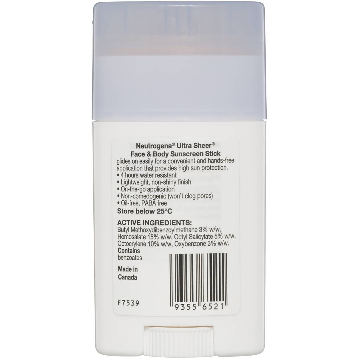 Neutrogena Ultra Sheer Face & Body Sunscreen Stick Spf 50 42g Woolworths