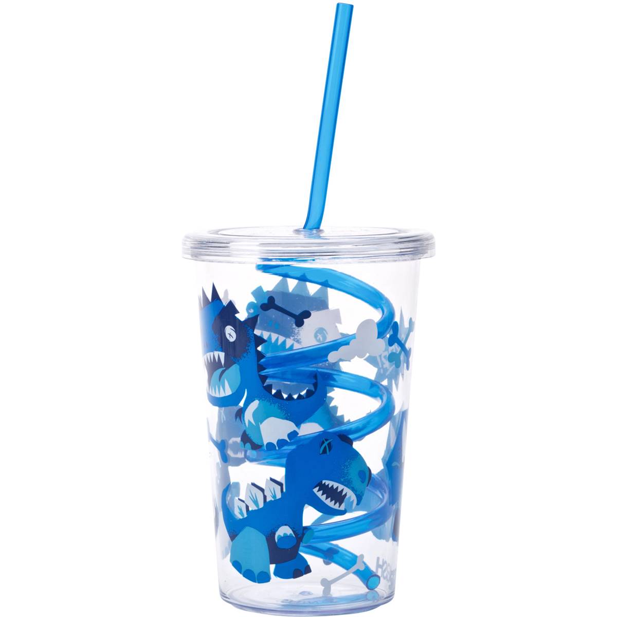Smash Curly Straw Tumbler Blue Each Woolworths