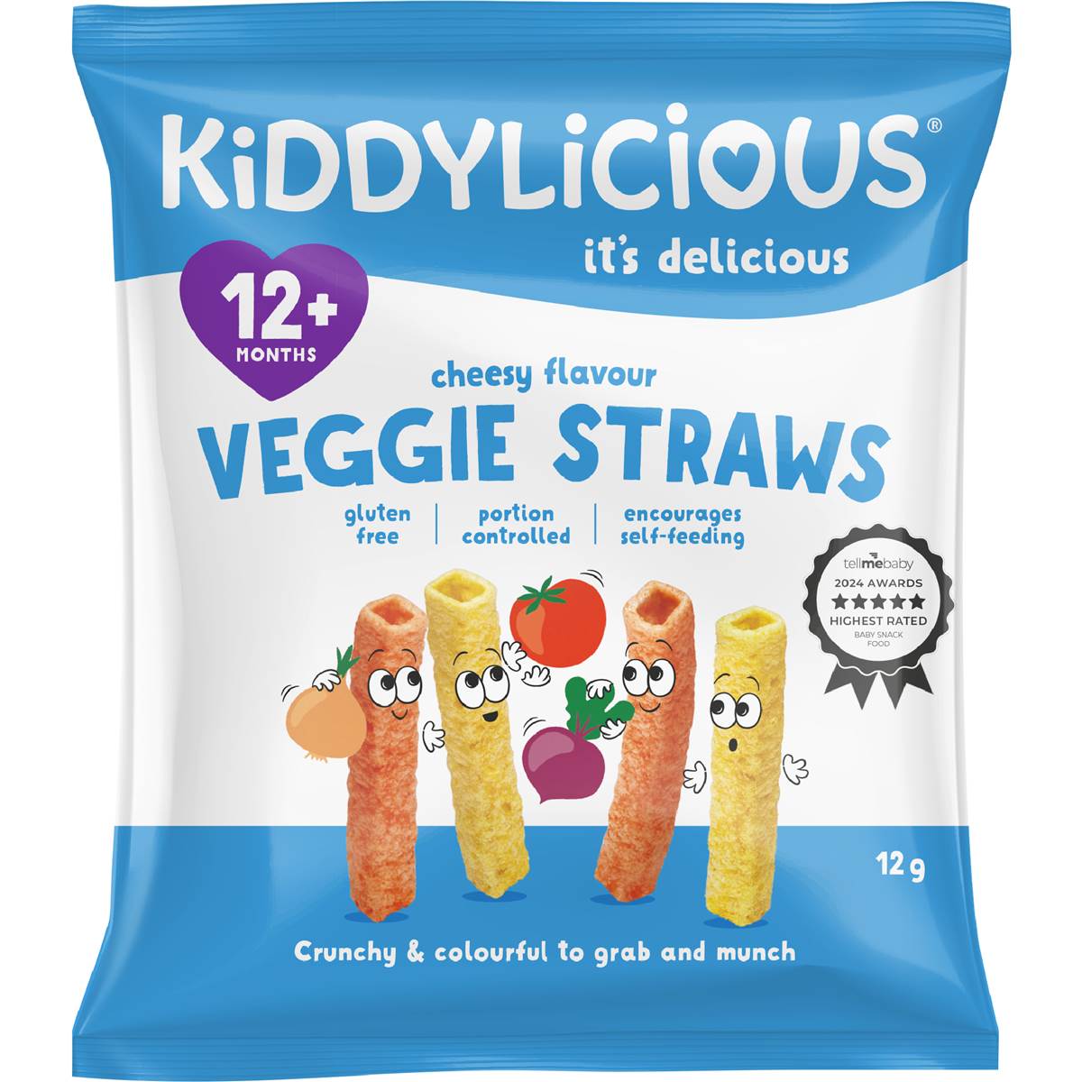 Kiddylicious Cheesy Straws 12g Woolworths
