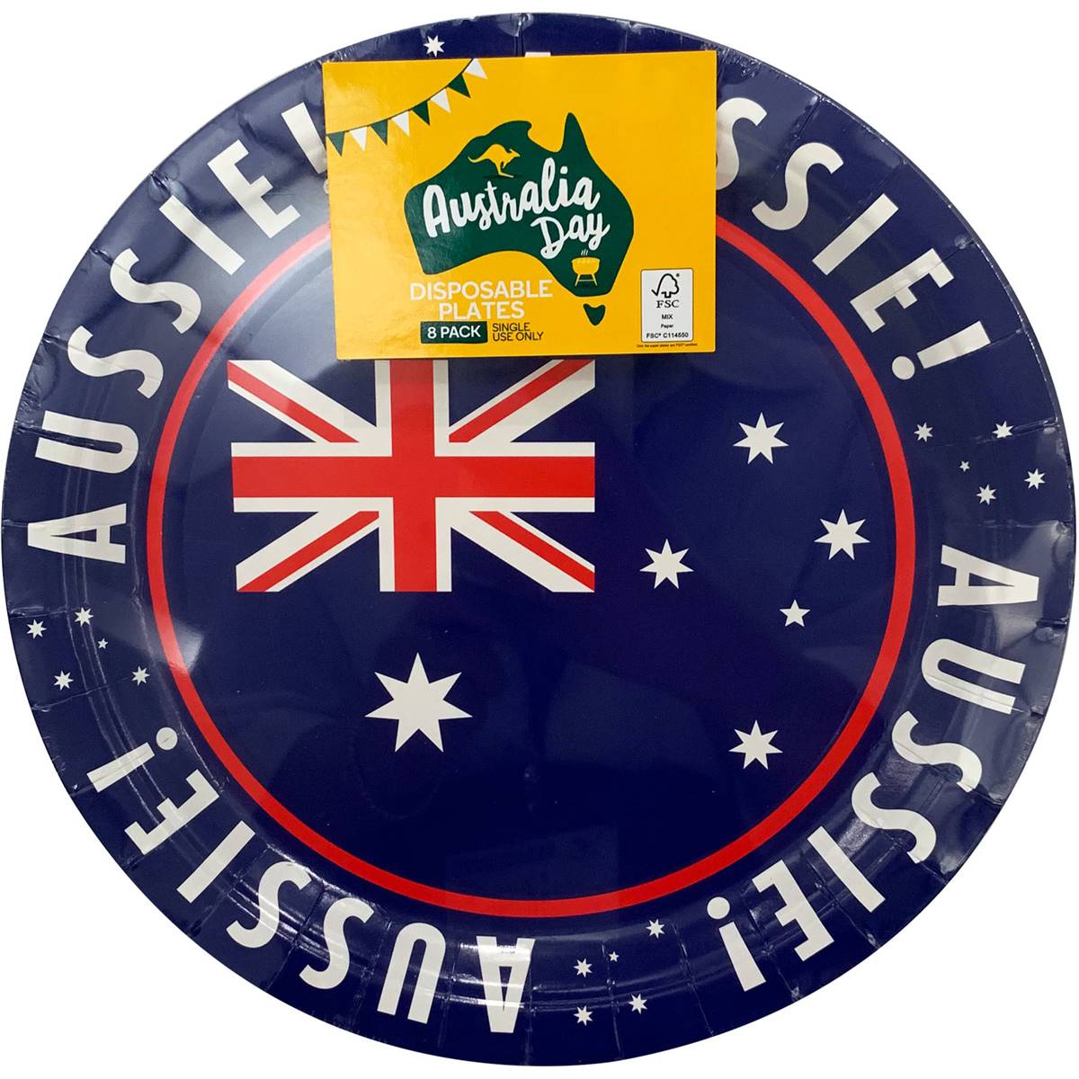 Australia Day Disposable Plates 8 Pack Woolworths