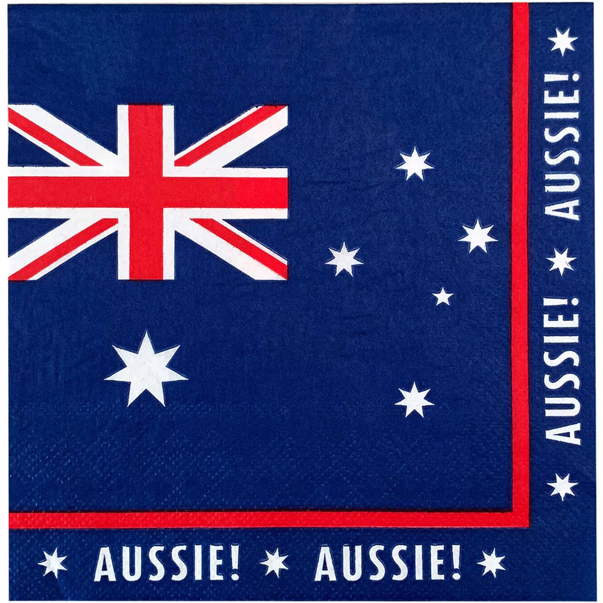 Australia Day Disposable Napkins 16 Pack Woolworths