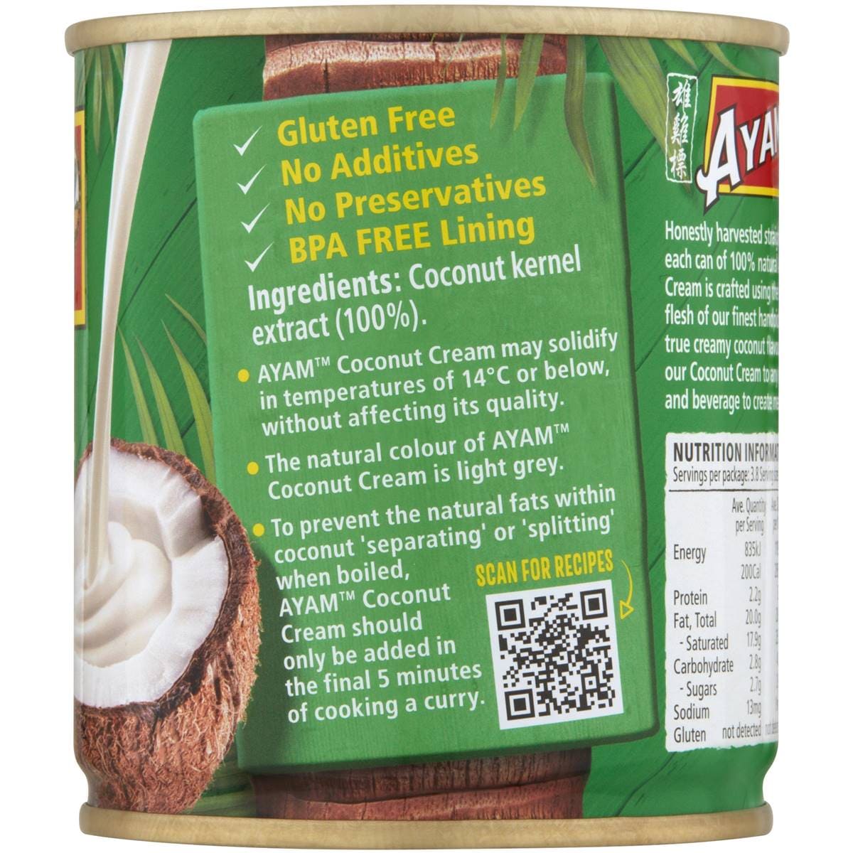 Ayam Coconut Cream 270ml Woolworths
