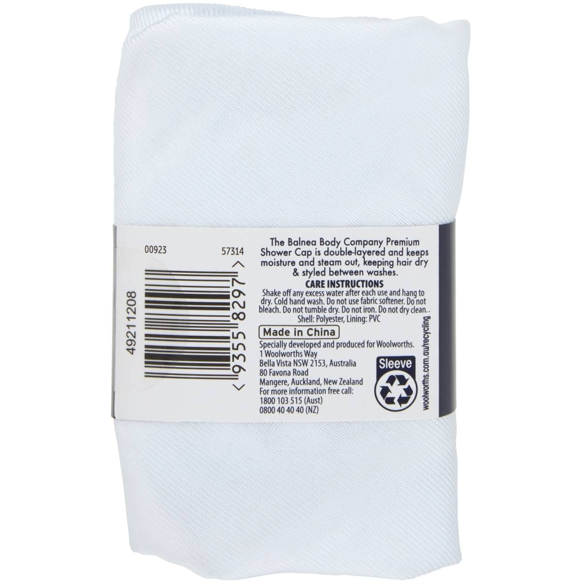 Balnea Premium Shower Cap Each Woolworths