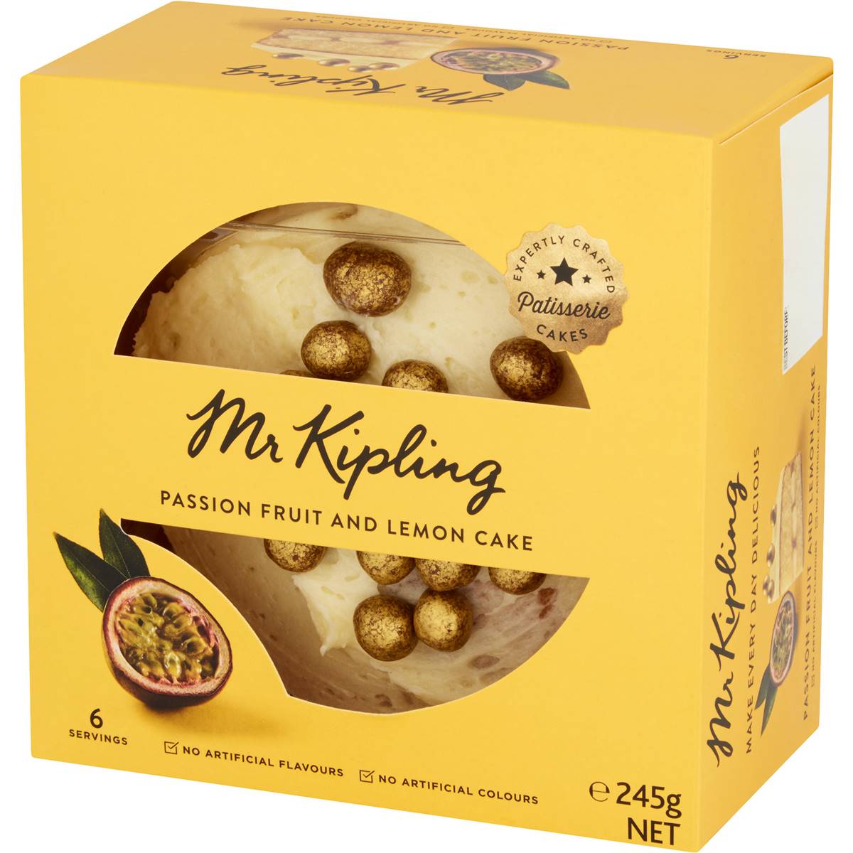 Mr Kipling Lemon And Passionfruit Cake 245g Woolworths