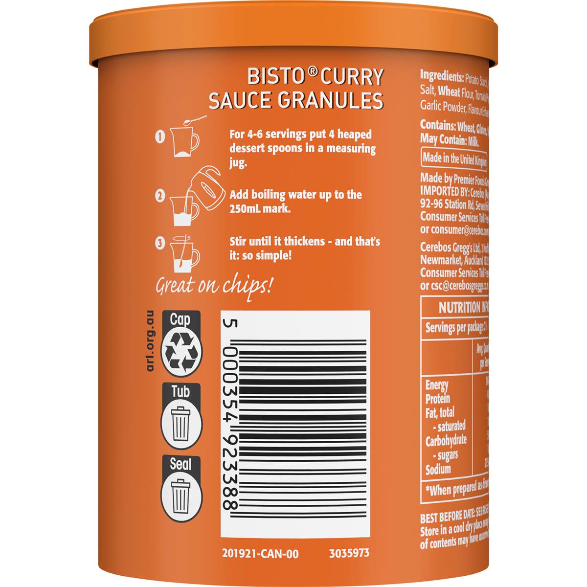 Bisto Chip Shop Curry Gravy 185g Woolworths