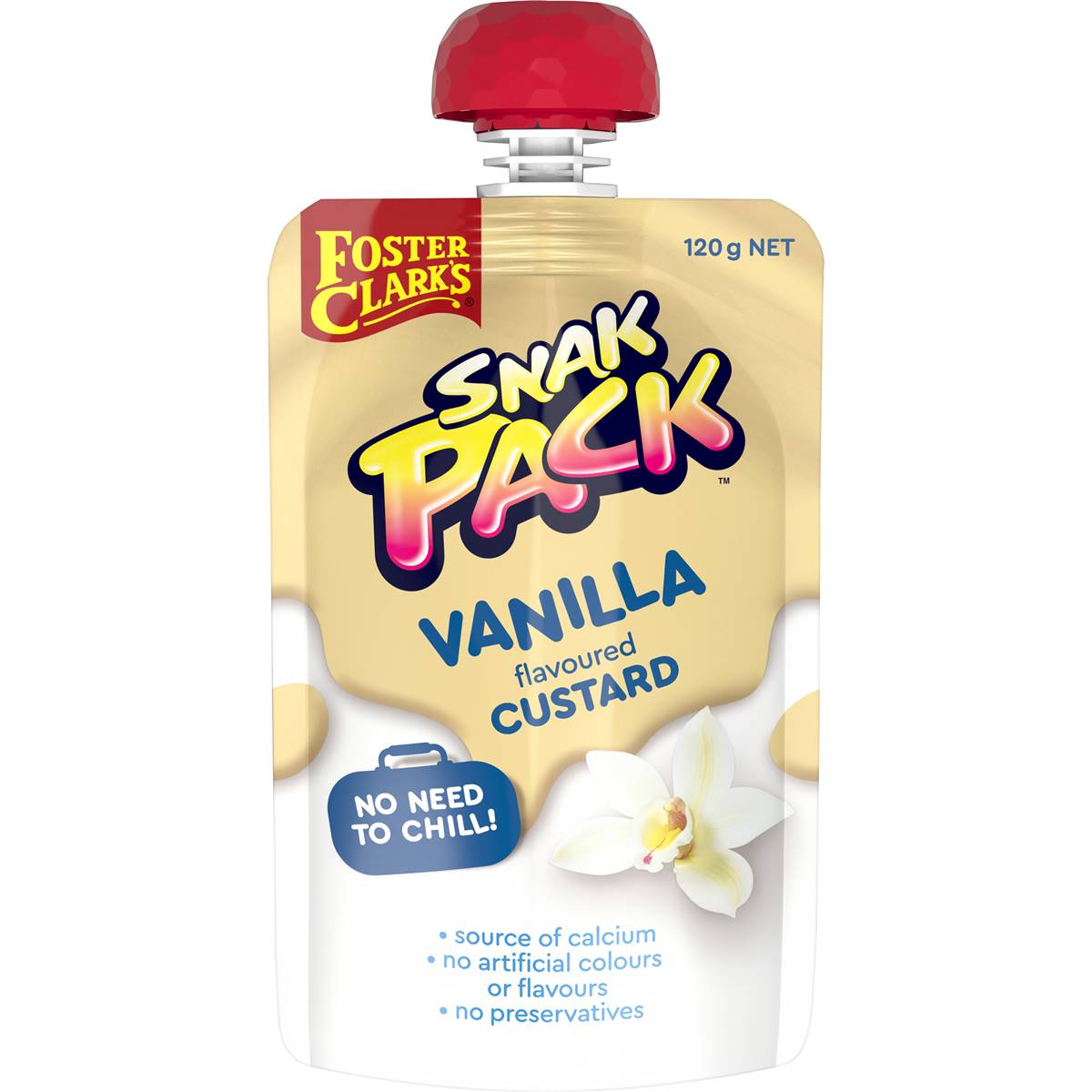 Foster Clark's Snak Pack Custard Pouch Vanilla