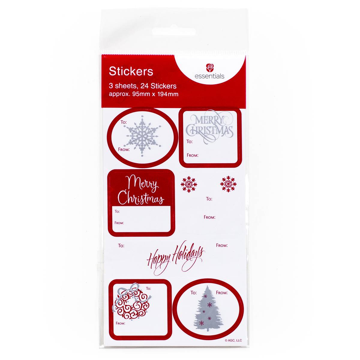 John Sands Traditional Christmas Gift Label Stickers Each Woolworths