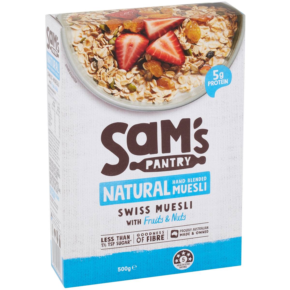 Sam's Pantry Swiss Muesli With Fruits & Nuts Natural Muesli 500g