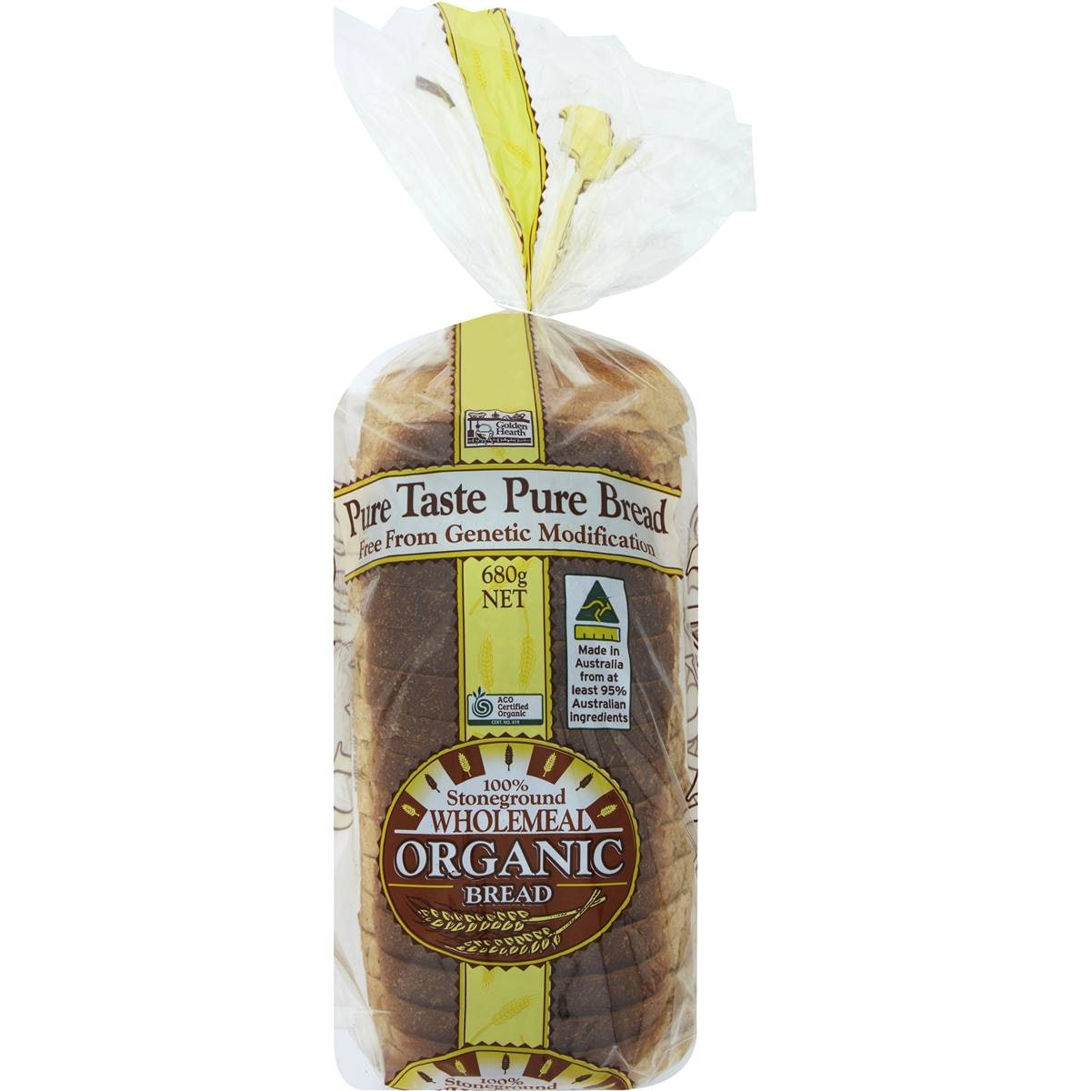Golden Hearth Organic Wholemeal Bread 680g Woolworths