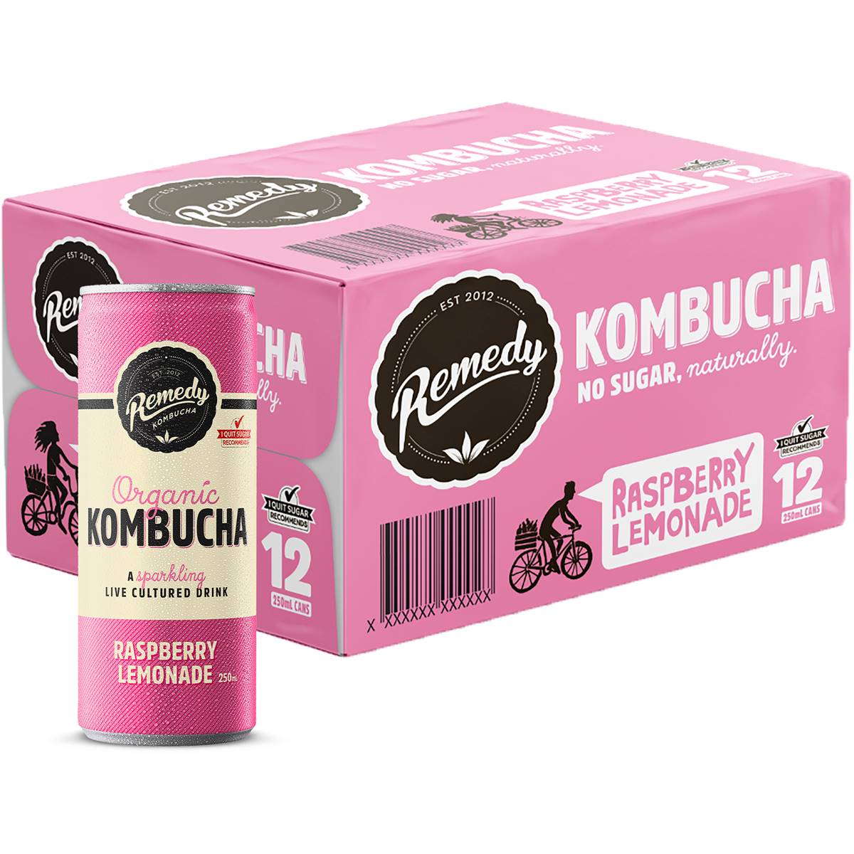 Remedy Kombucha Raspberry Lemonade