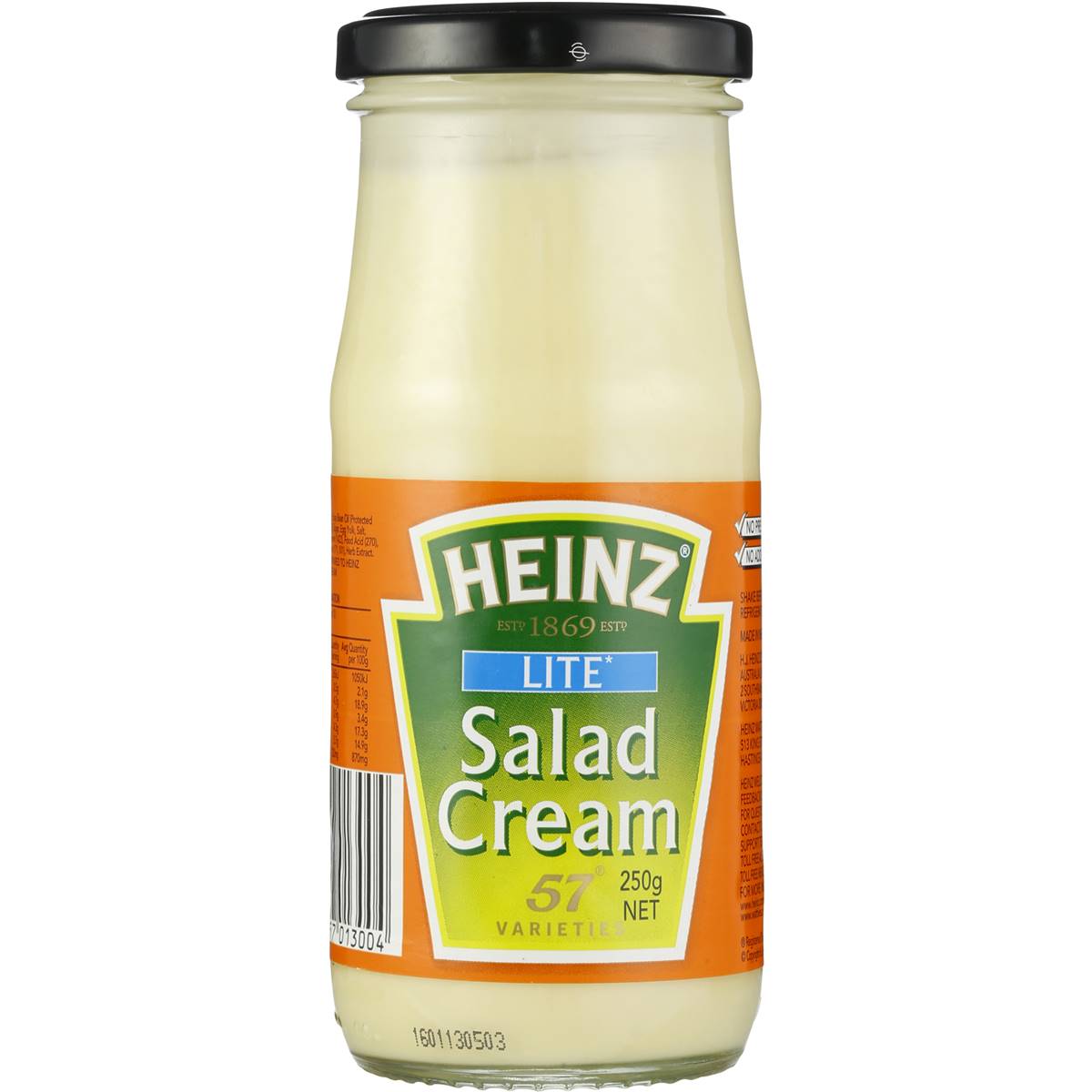 Heinz Mayonnaise Salad Cream Lite 250g Woolworths