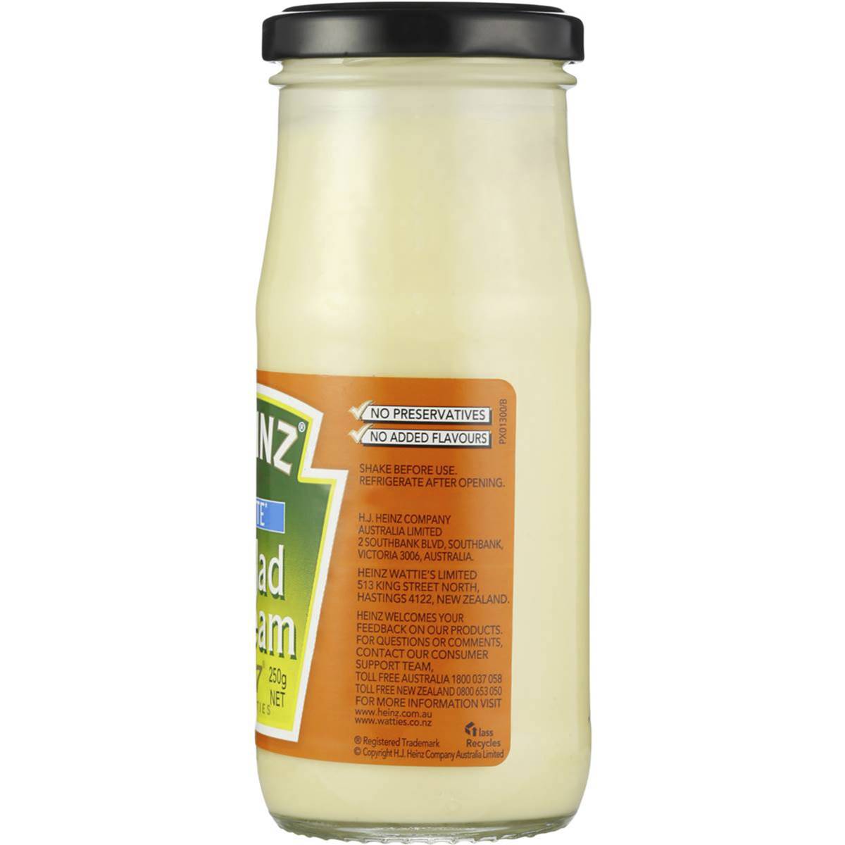 Heinz Mayonnaise Salad Cream Lite 250g Woolworths