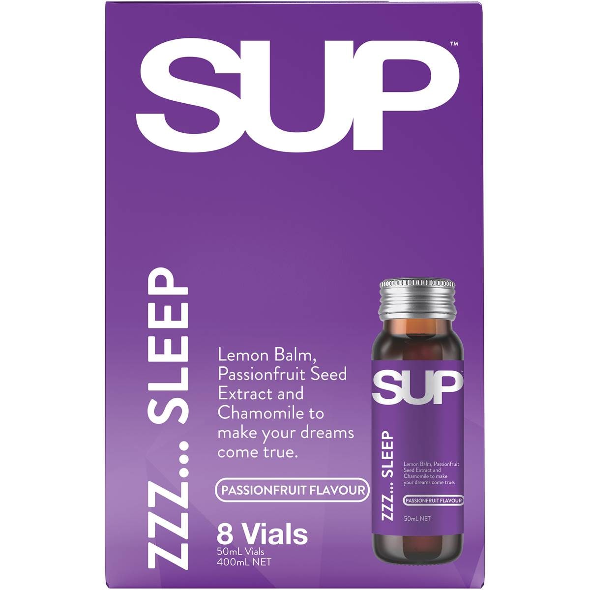 Sup Shots Zzz... Sleep 8 Pack X 50ml Woolworths