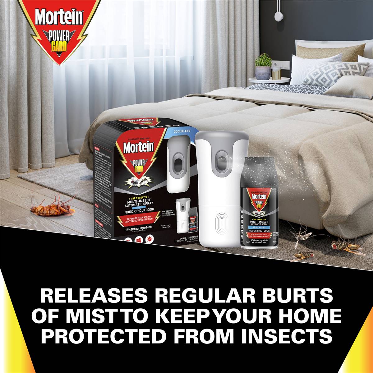 Mortein Powergard Odourless Multi Insect Automatic Spray 154g Woolworths